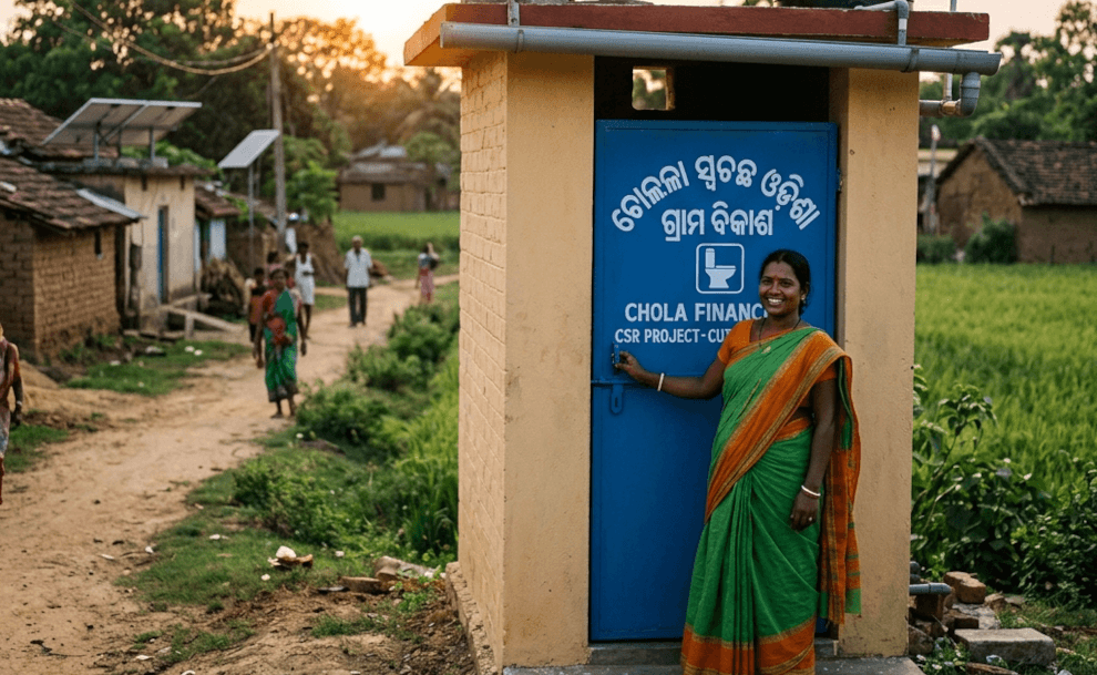 Chola Finance Brings Solar Power and Clean Toilets to Cuttack